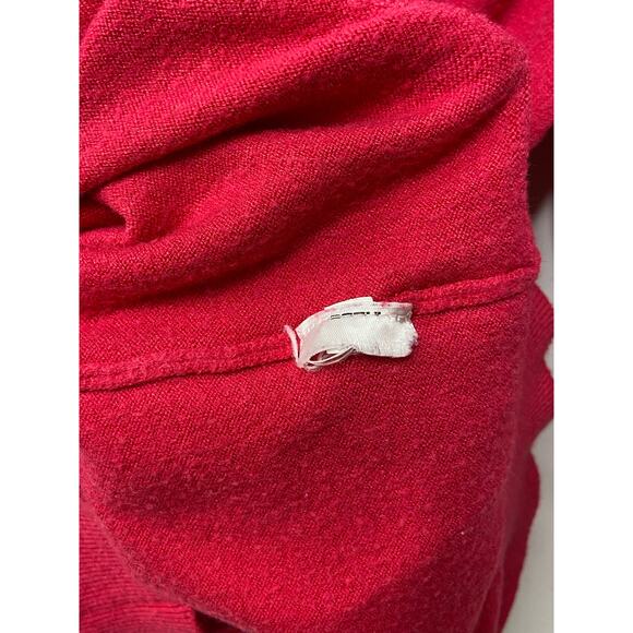 Free Assembly Collared Polo Sweater Long Sleeve Split Neck Pink Red Womens Small - Picture 4 of 8